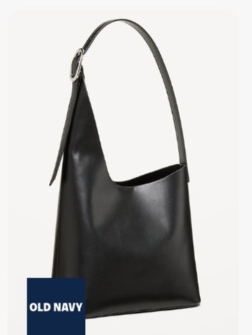 Old Navy Black Classic Shoulder Hobo Bag Asymentrical NWT 9.5x16.5x5.625
